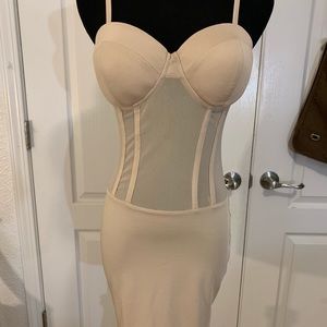 Cream cocktail dress